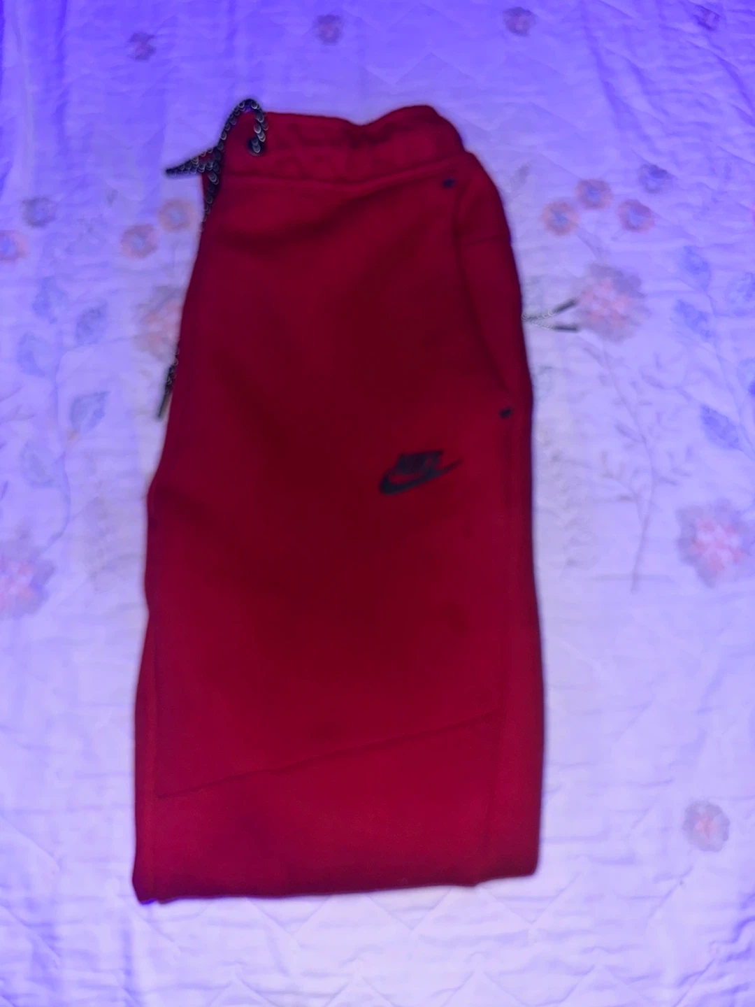 Nike Tech Fleece Red Joggers Pants