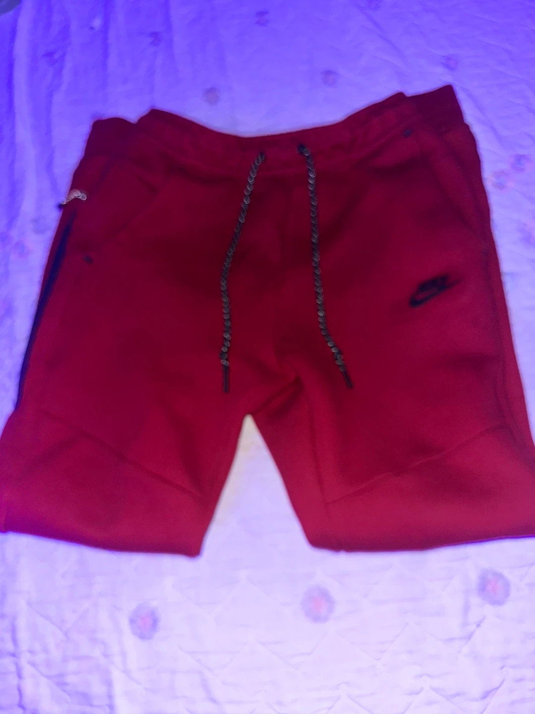 Nike Tech Fleece Red Joggers Pants - photo 5