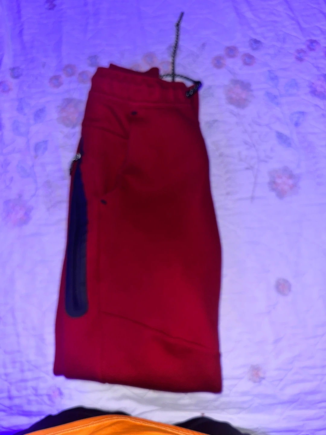 Nike Tech Fleece Red Joggers Pants - photo 2