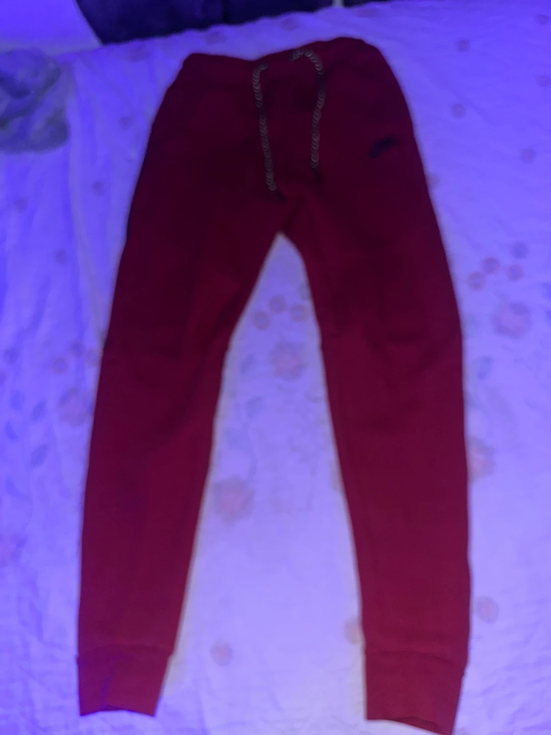 Nike Tech Fleece Red Joggers Pants - photo 3
