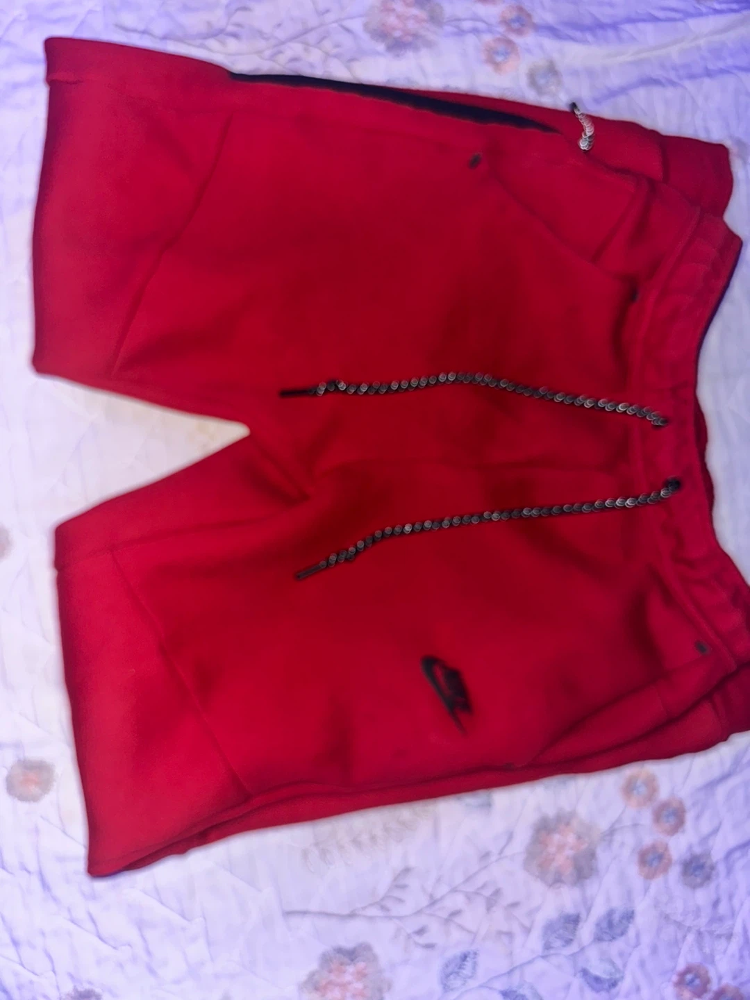 Nike Tech Fleece Red Joggers Pants - photo 4