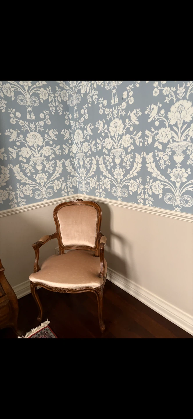 Classic Upholstered Armchair | Solid Wood Frame