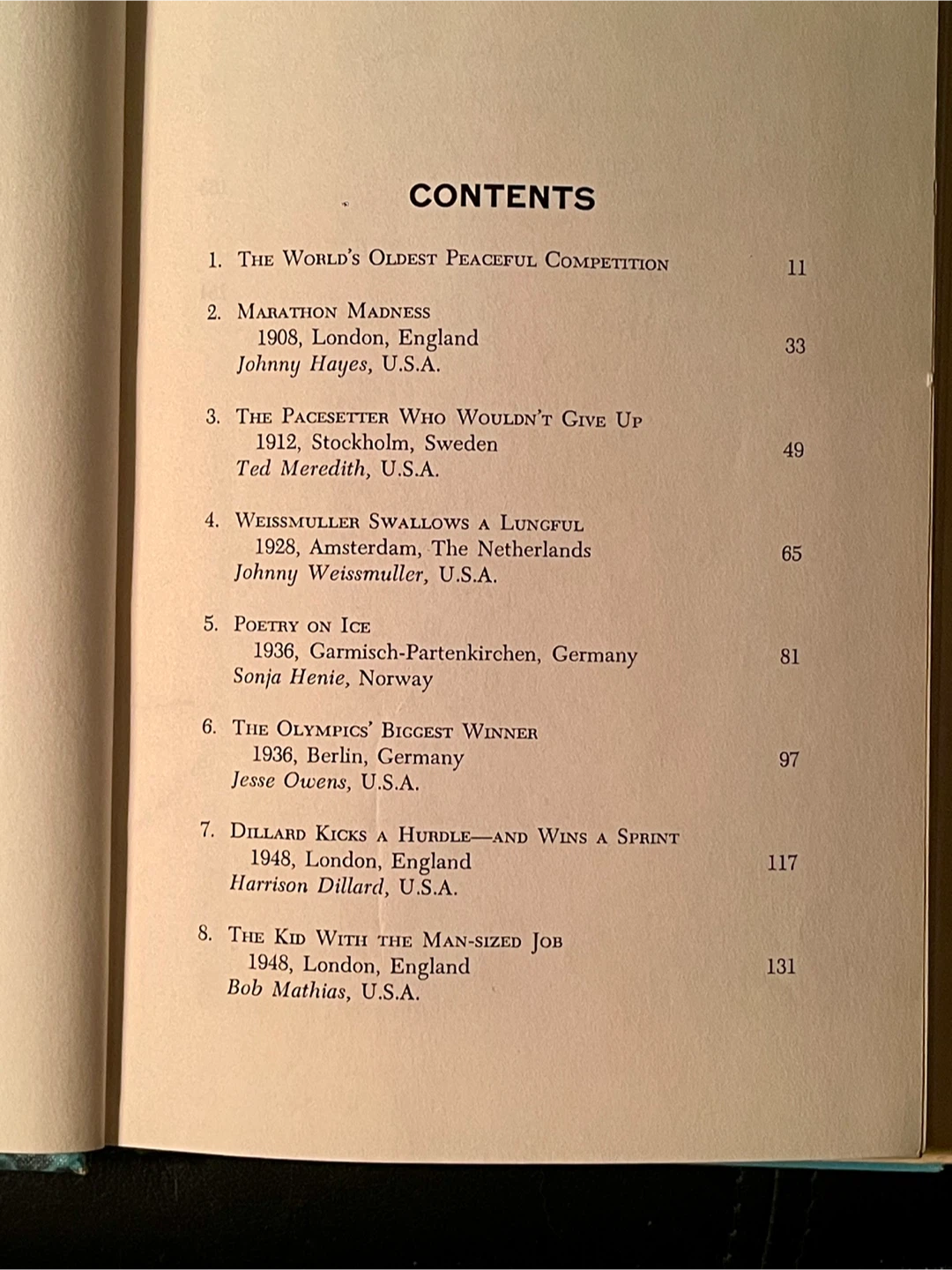🏆Olympic Thrills by Joseph N. Bell Book - photo 2