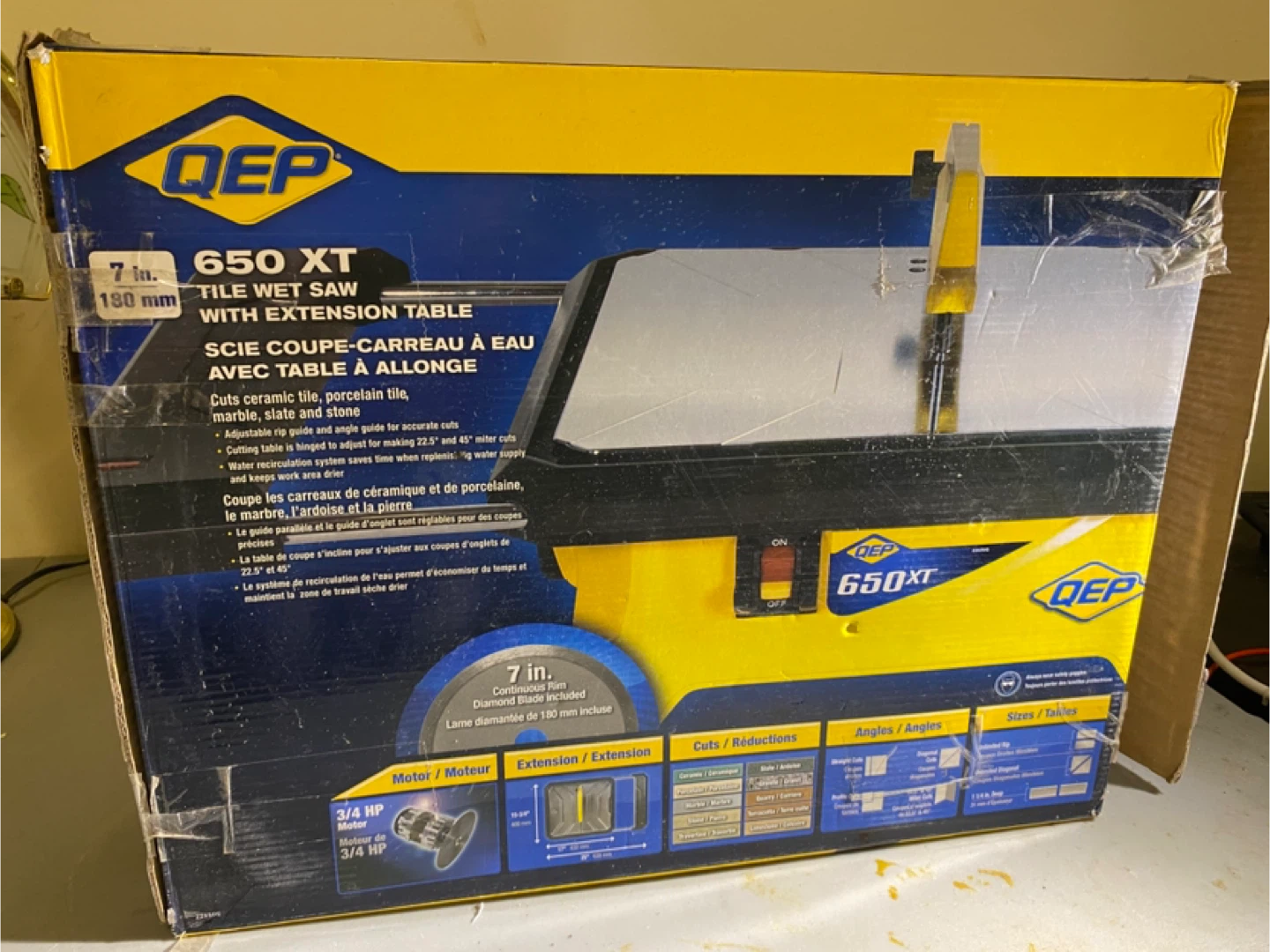 QEP 650 XT Tile Wet Saw with Extension Table