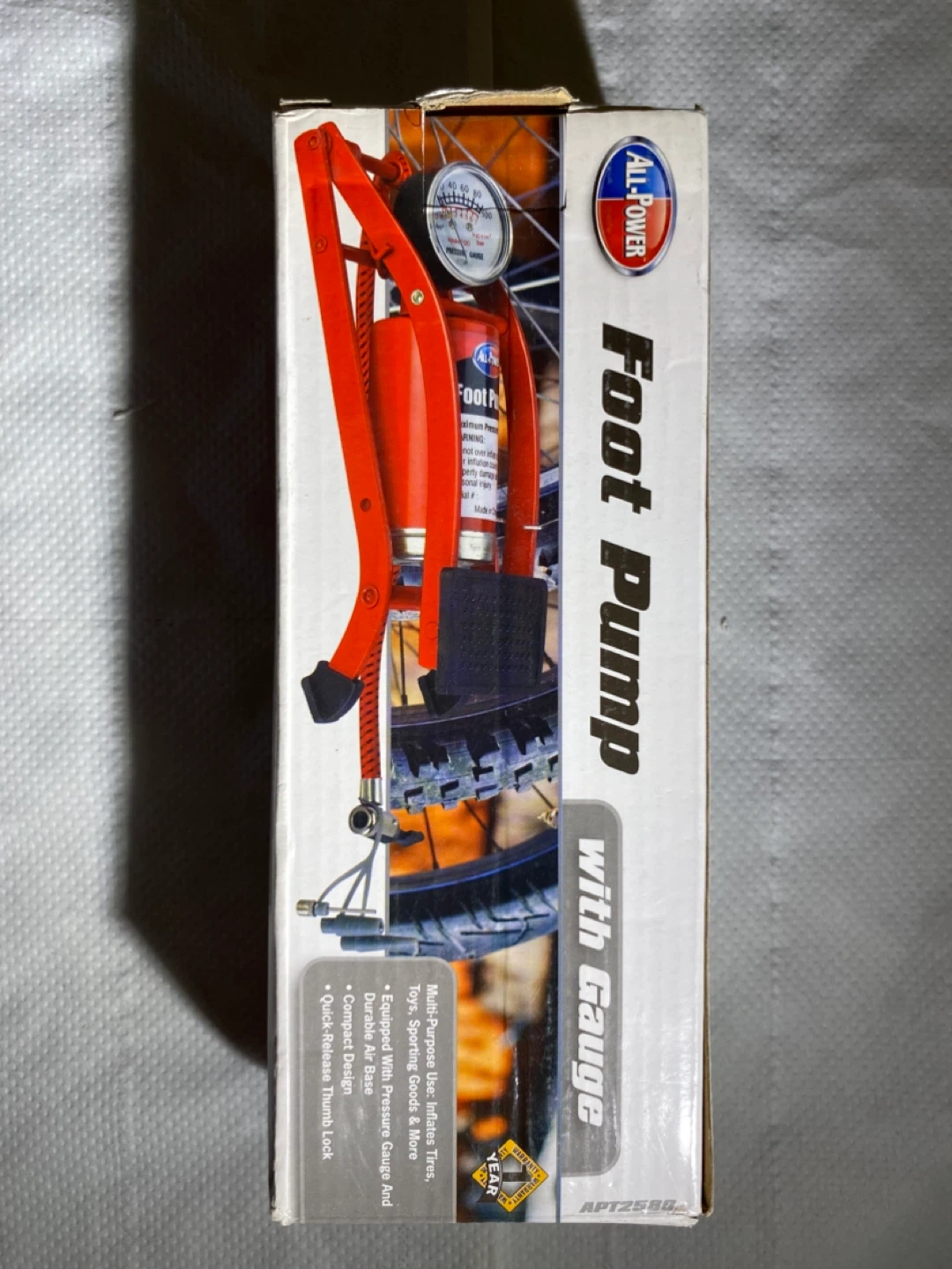 ALL-POWER Foot Pump with Gauge