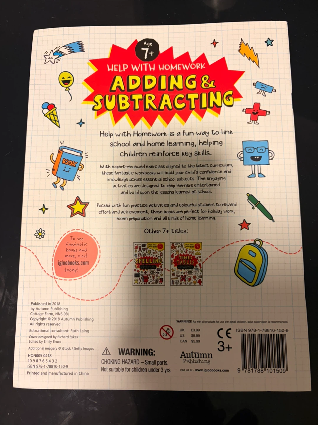 Help With Homework Adding & Subtracting Book Age 7+ - photo 2