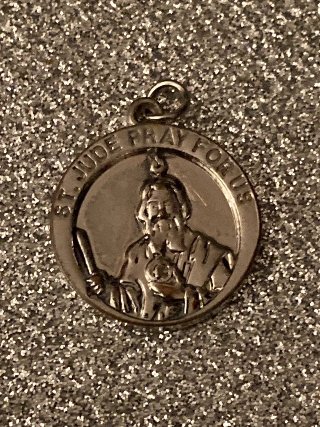 St. Jude Pray For Us Round Pendant - photo 2