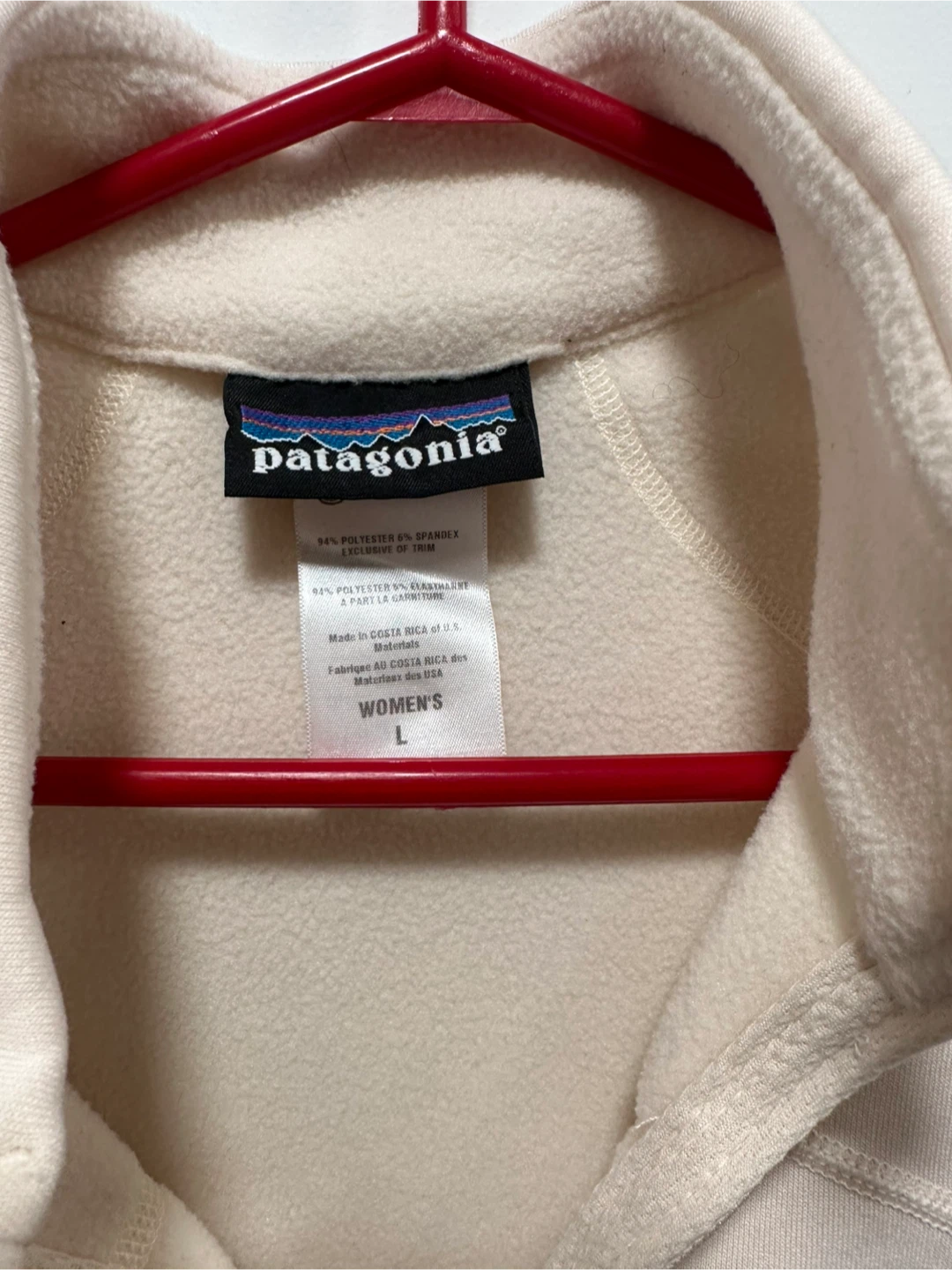 Patagonia Women's Fleece Pullover - Cream - Size L - photo 2