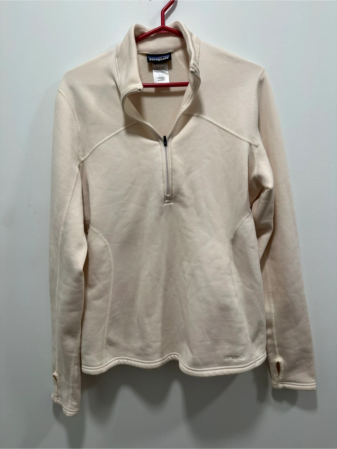 Patagonia Women's Fleece Pullover - Cream - Size L