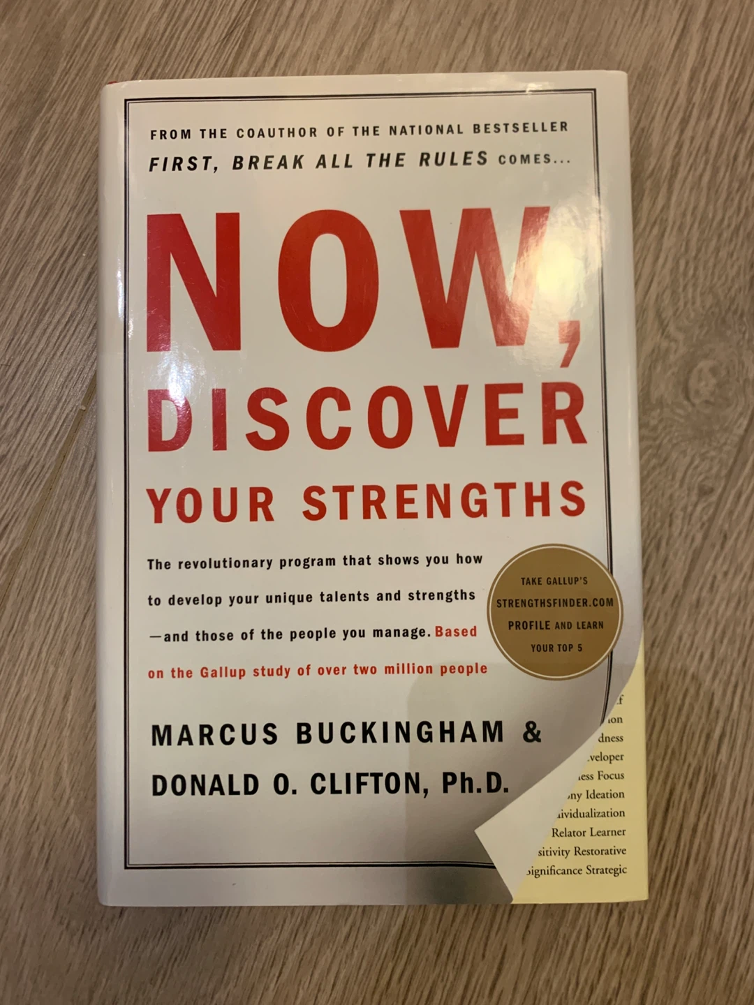 Now, Discover Your Strengths Book by Marcus Buckingham