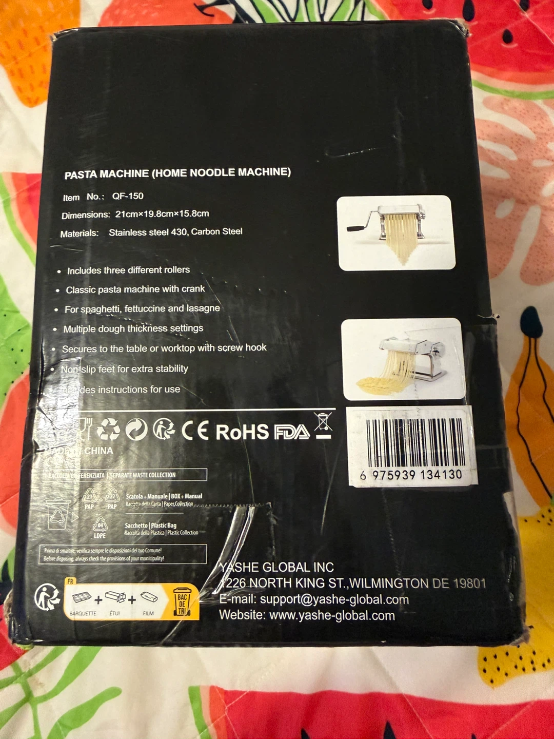 Yashe 2-in-1 Home Noodle & Pasta Maker Machine - photo 2