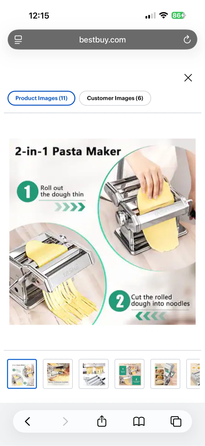 Yashe 2-in-1 Home Noodle & Pasta Maker Machine - photo 5