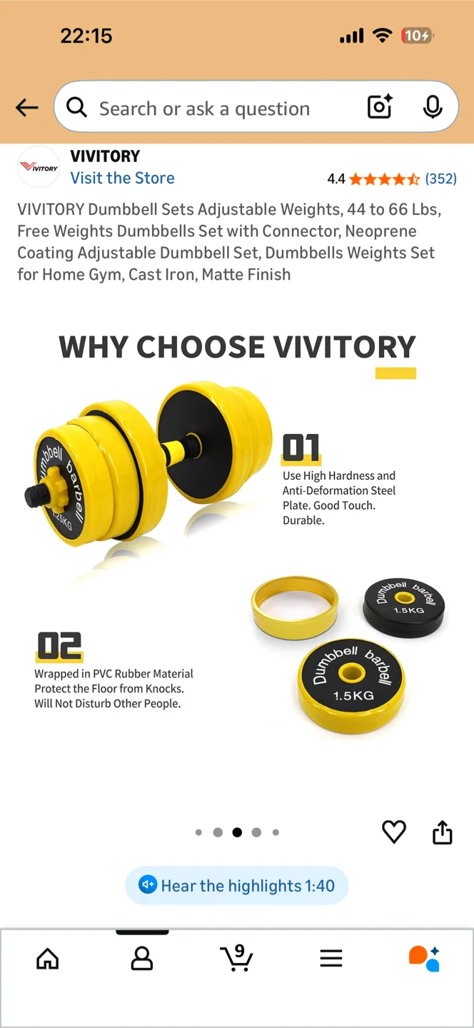 Adjustable Dumbbell Set - photo 5