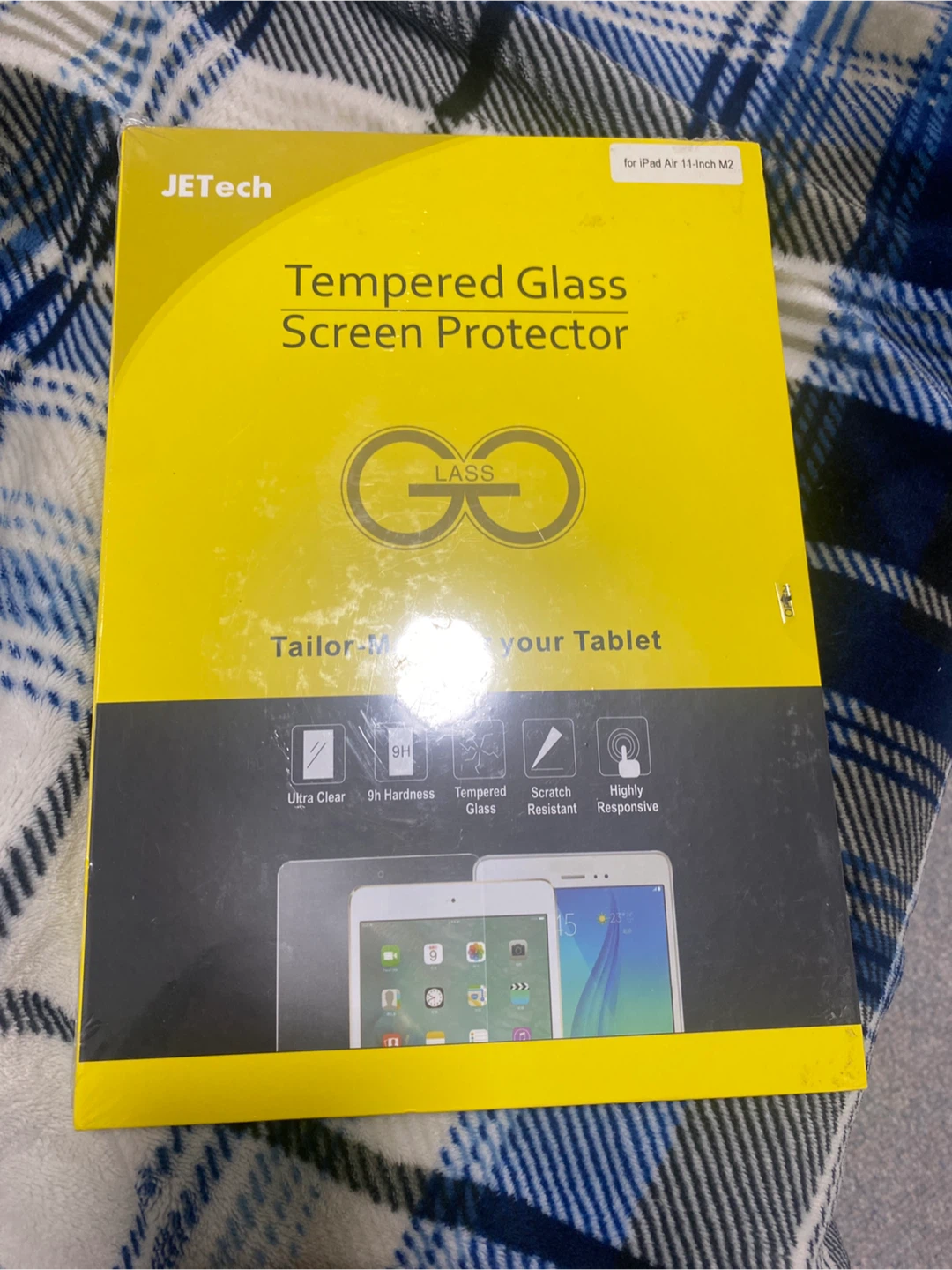 JETech Tempered Glass Screen Protector for iPad Air 11-inch M2
