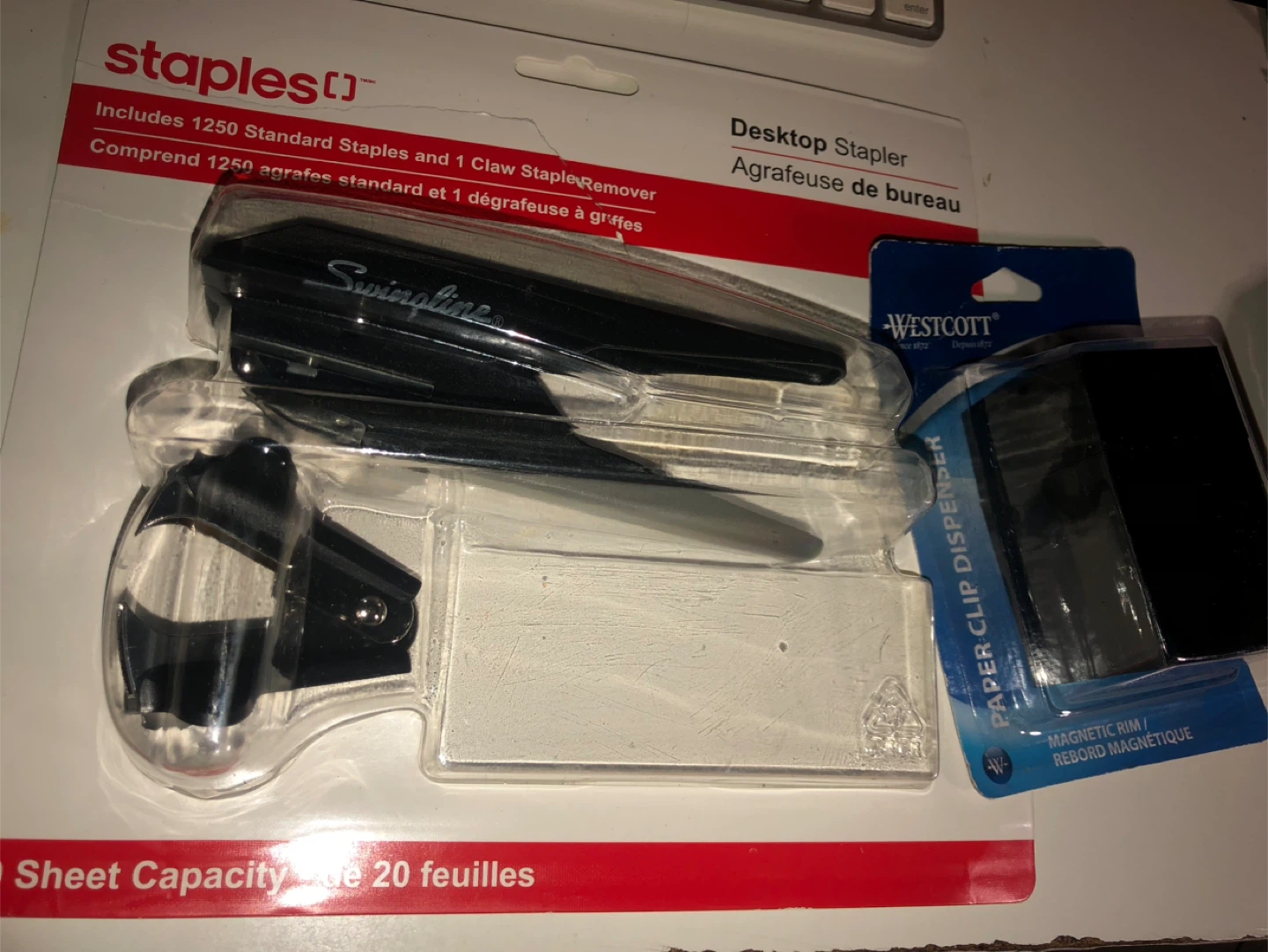 🏆 NEW Desktop HOLE punch, Staple Remover, Paper Clip holder