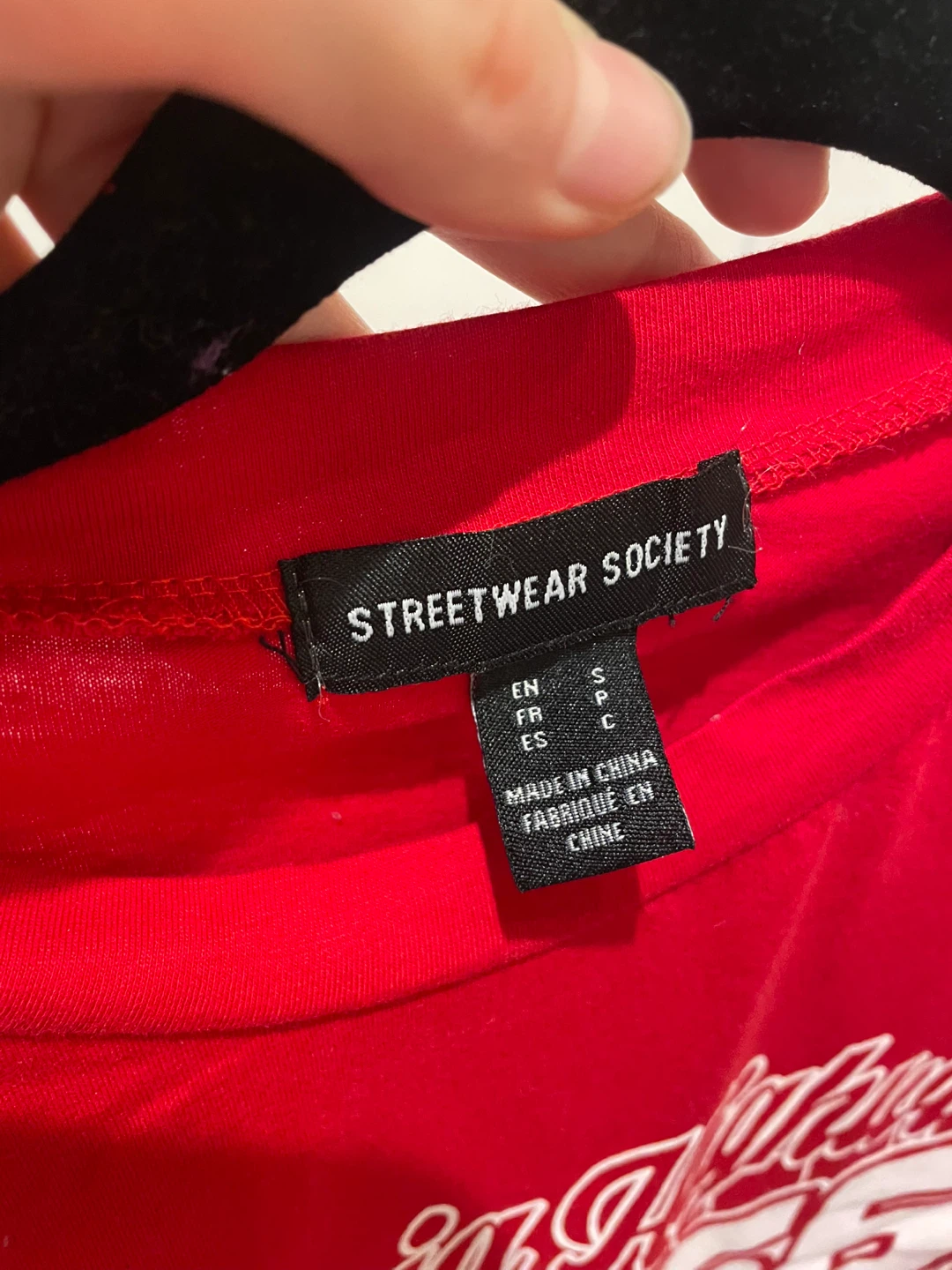 Streetwear Society Red California Highway Cropped Tee - photo 2