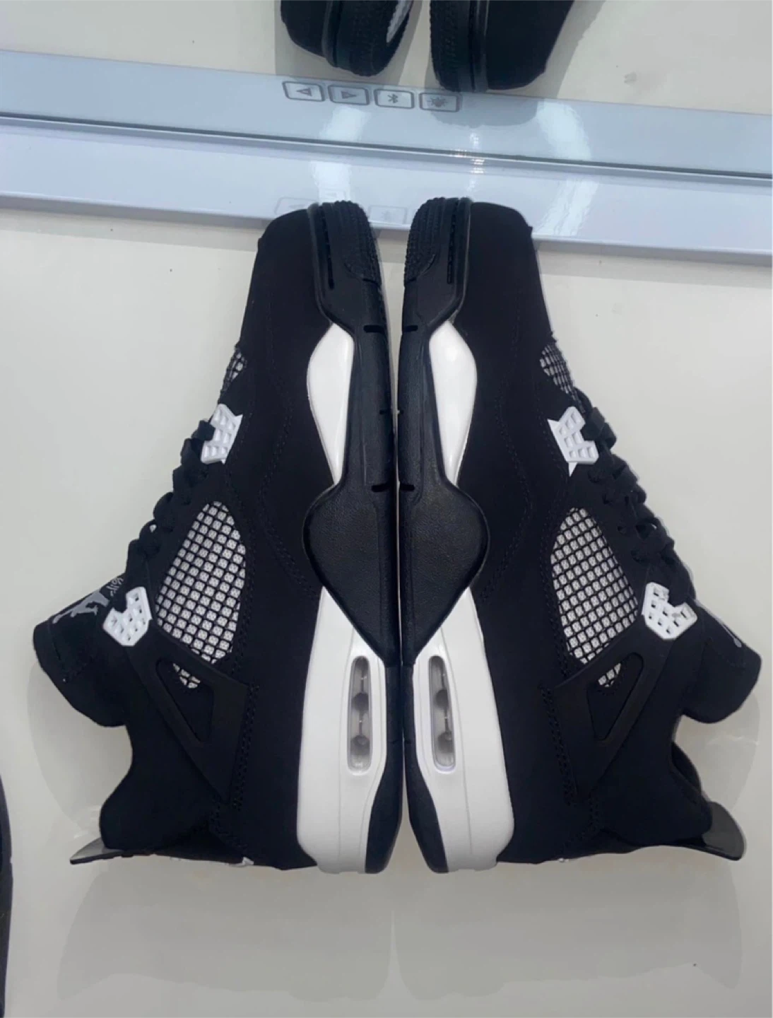 Size 12 Black and White Thunder | Jordan 4s - photo 5