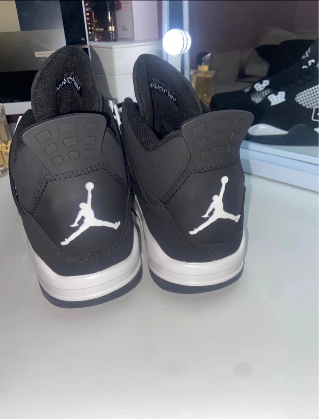 Size 12 Black and White Thunder | Jordan 4s - photo 3