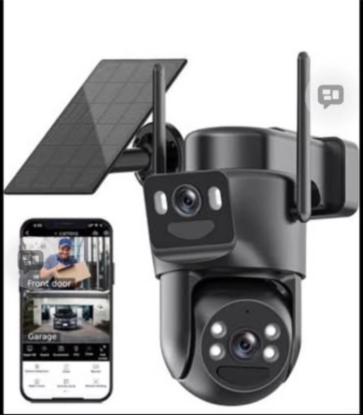 5G Solar Security Camera - Dual Lens, Waterproof, 360 Coverage - photo 4