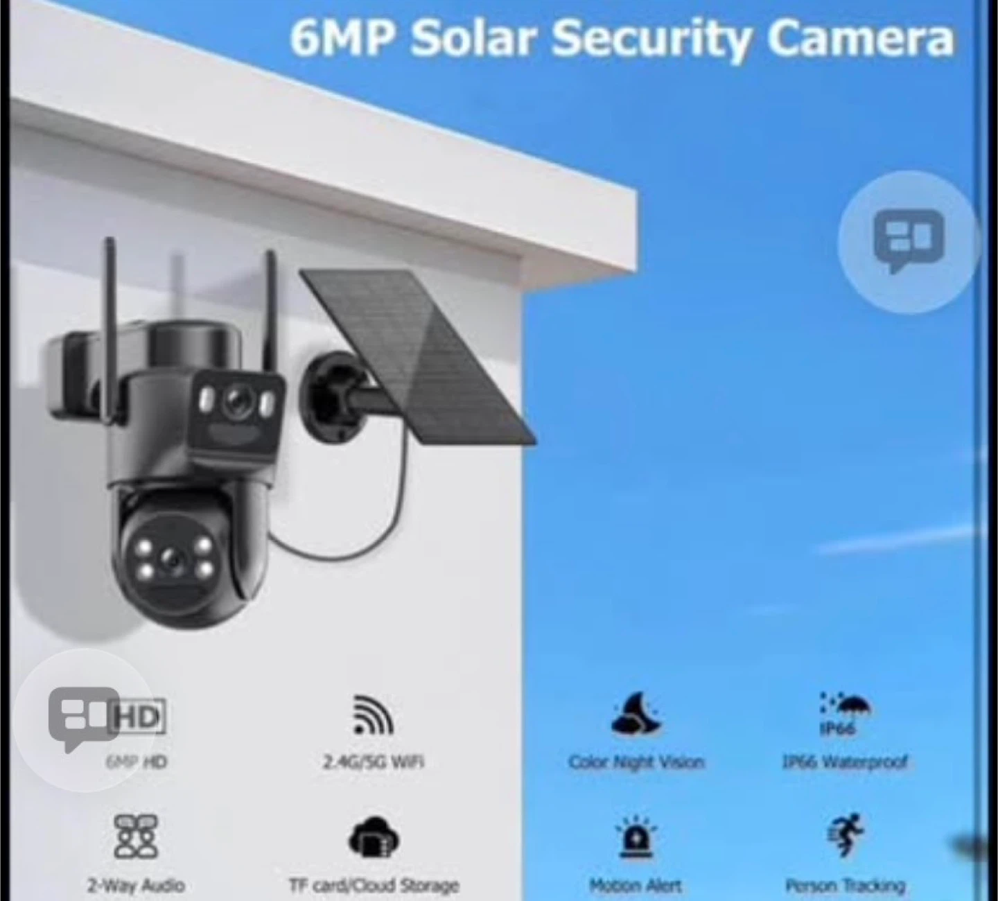 5G Solar Security Camera - Dual Lens, Waterproof, 360 Coverage - photo 3