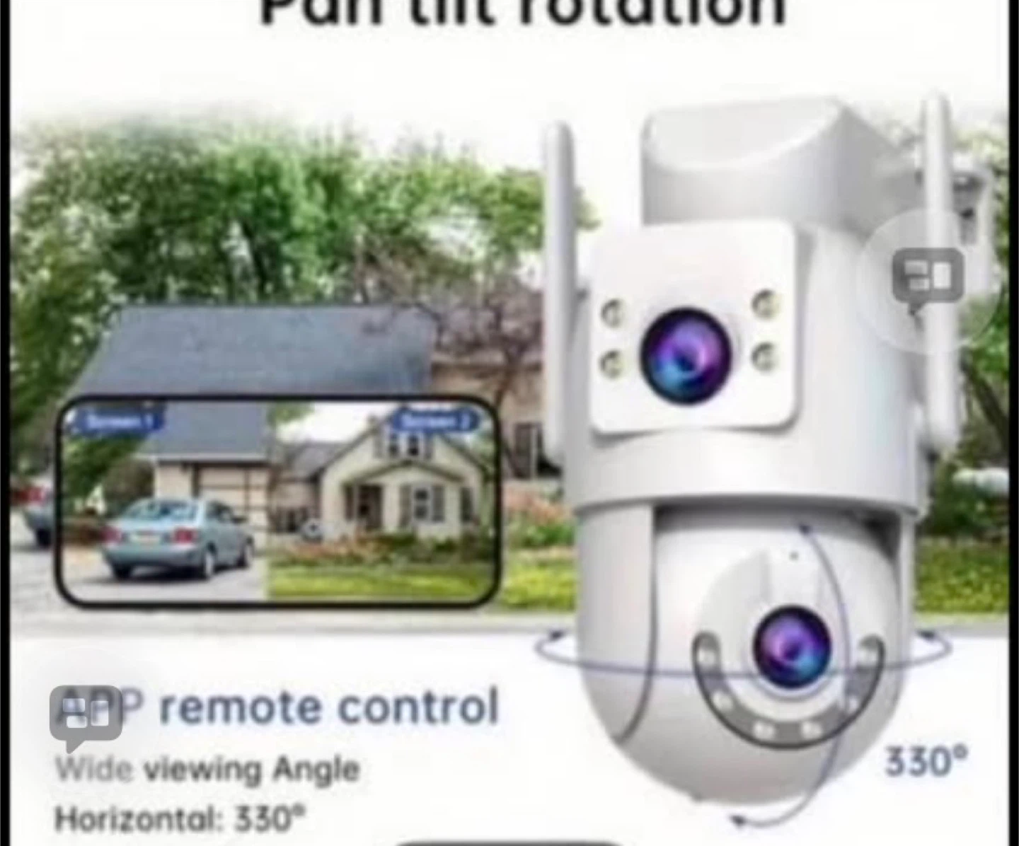 Security Camera with Pan Tilt Rotation - photo 2