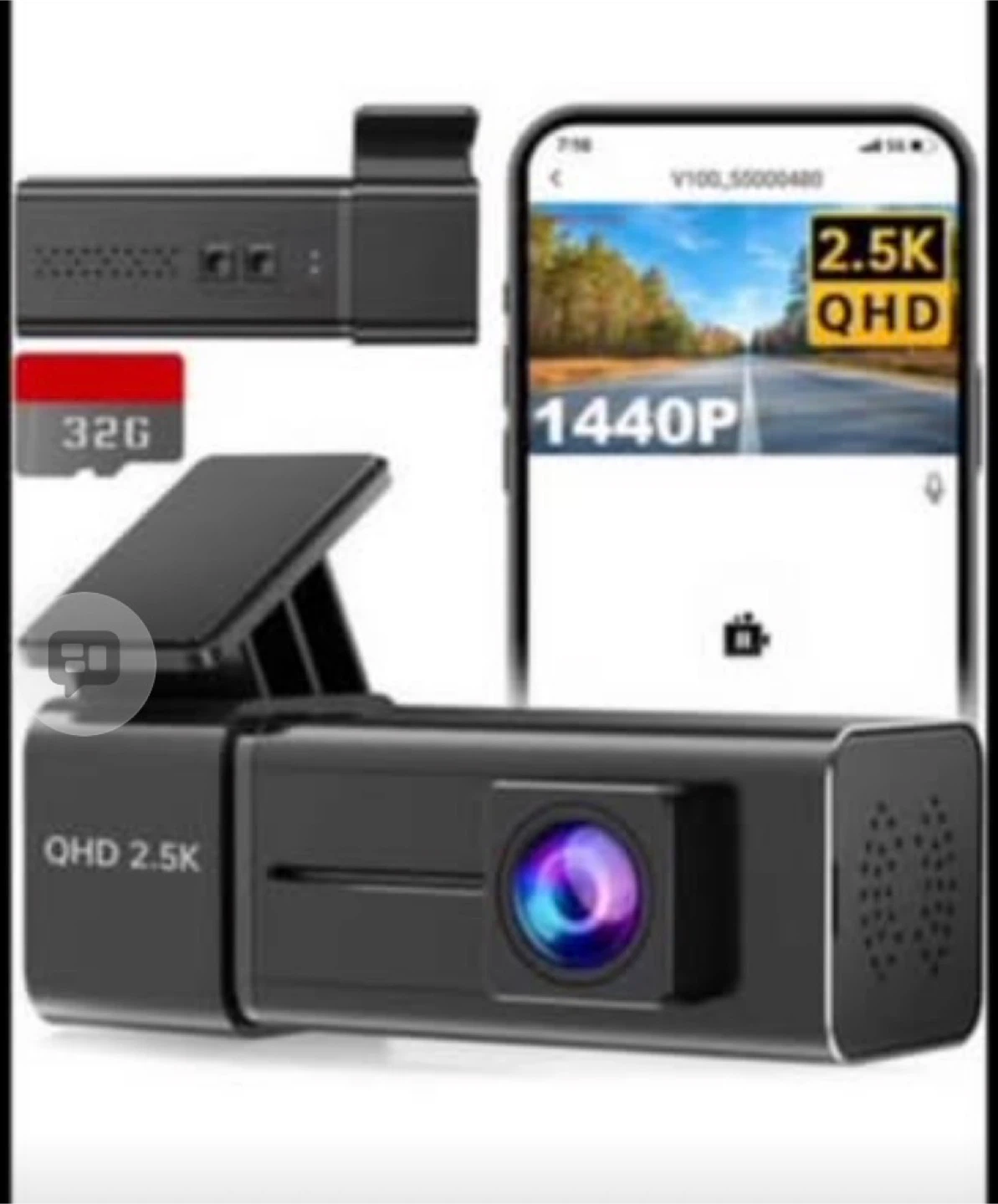 QHD 2.5K Dash Cam with 32GB SD Card - photo 5
