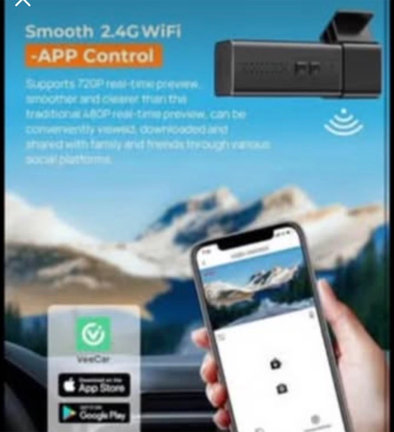 QHD 2.5K Dash Cam with 32GB SD Card - photo 2