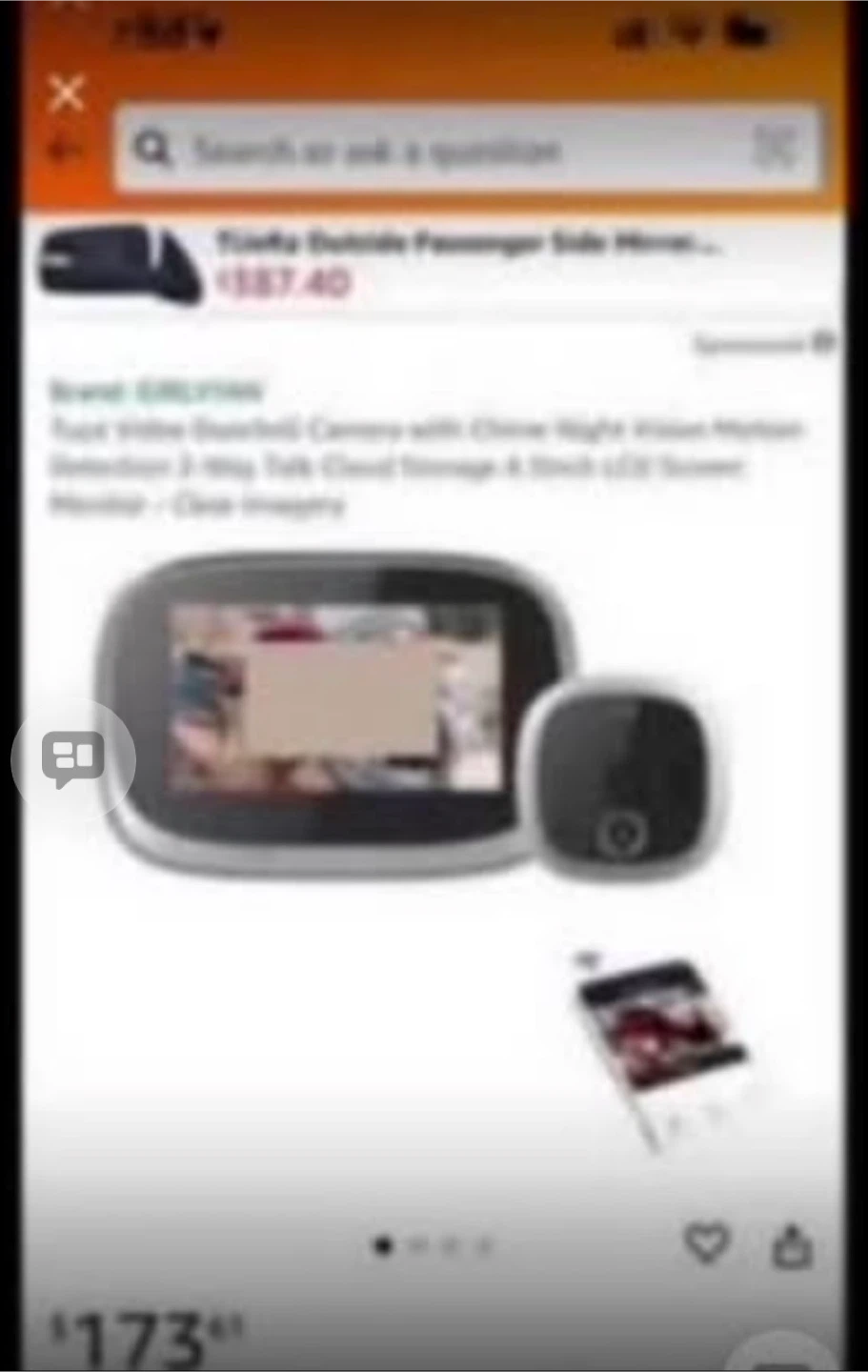 Smart Video Doorbell with 4.3-inch Screen - photo 2