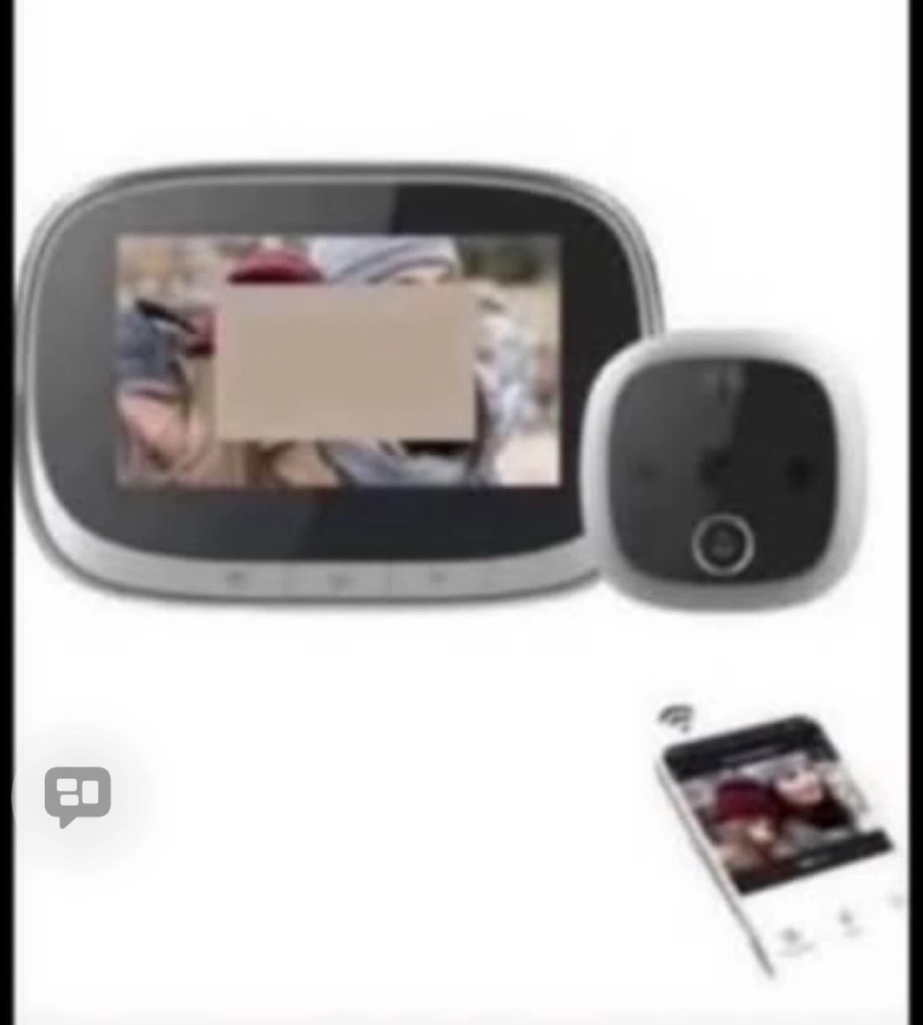 Smart Video Doorbell with 4.3-inch Screen