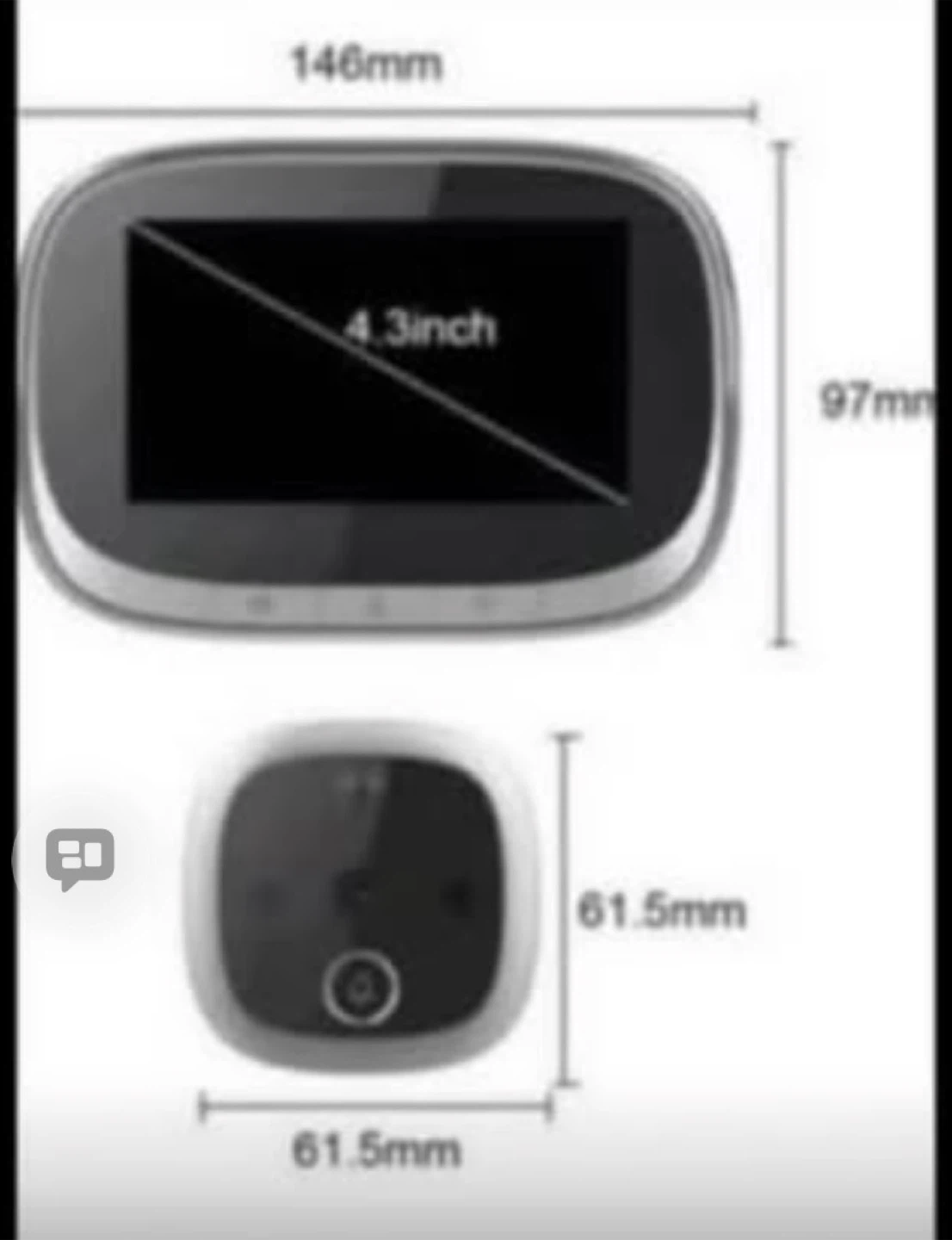 Smart Video Doorbell with 4.3-inch Screen - photo 4