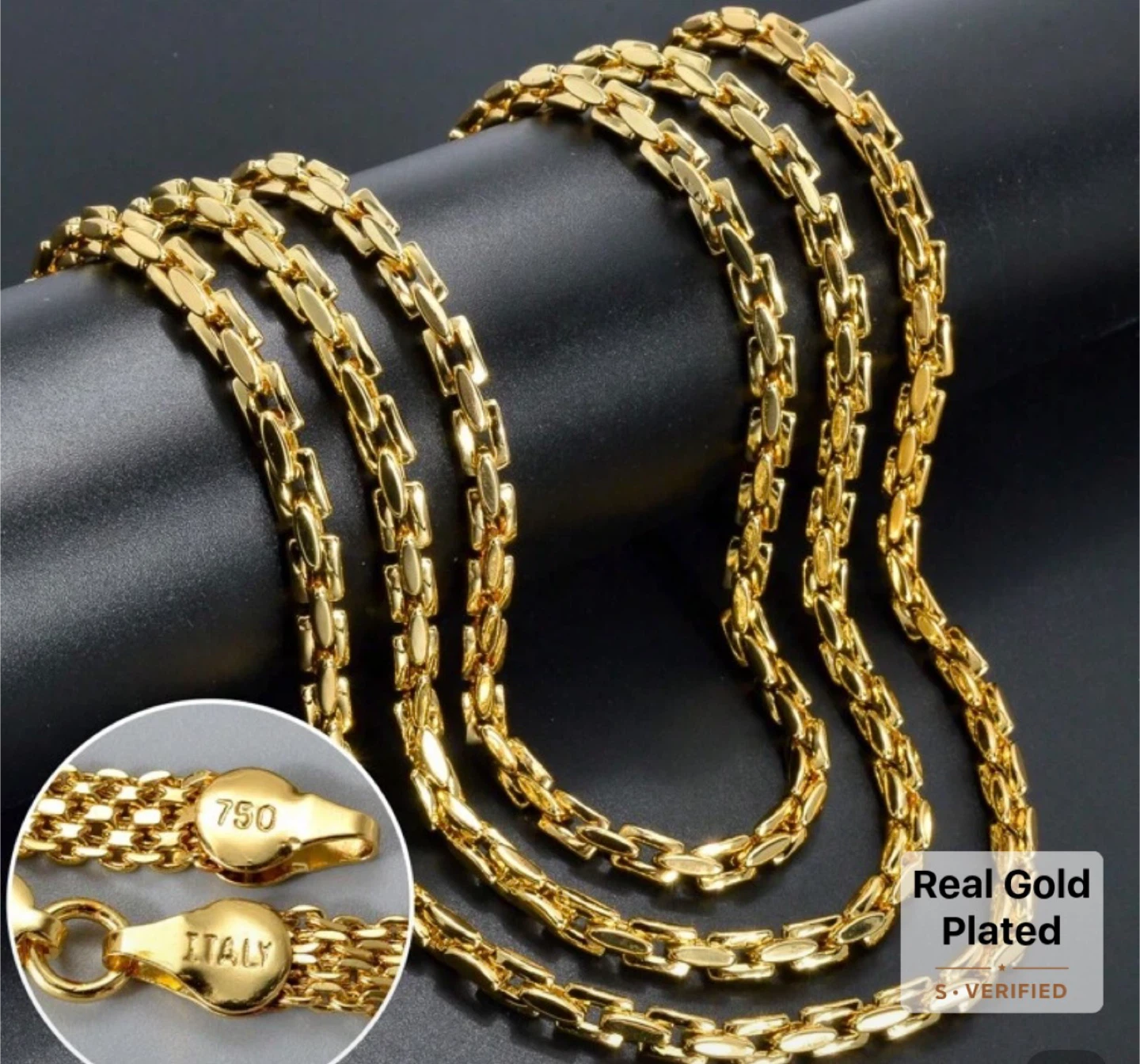 Gold Tone Chain Necklace - photo 2