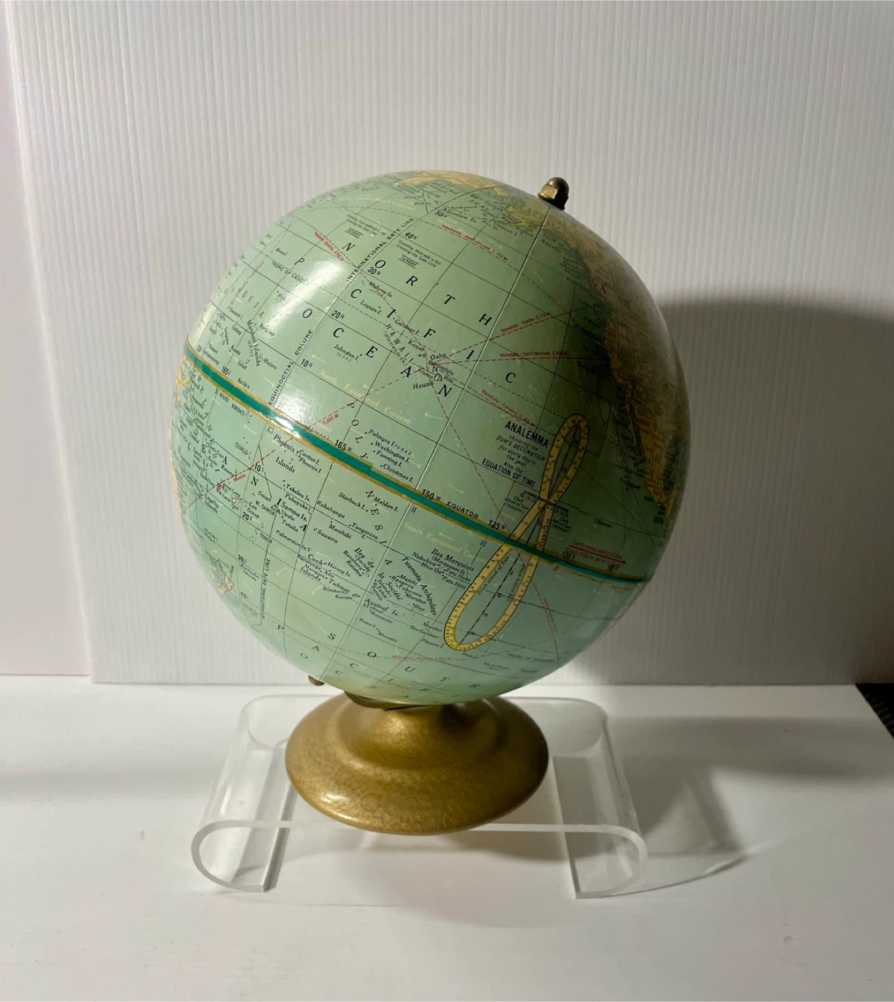 9 Inch Vintage Terrestrial Globe by Cram