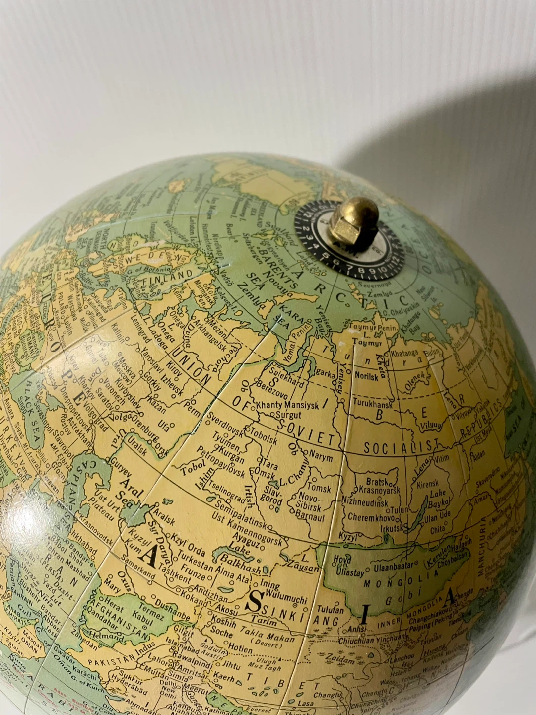 9 Inch Vintage Terrestrial Globe by Cram - photo 5