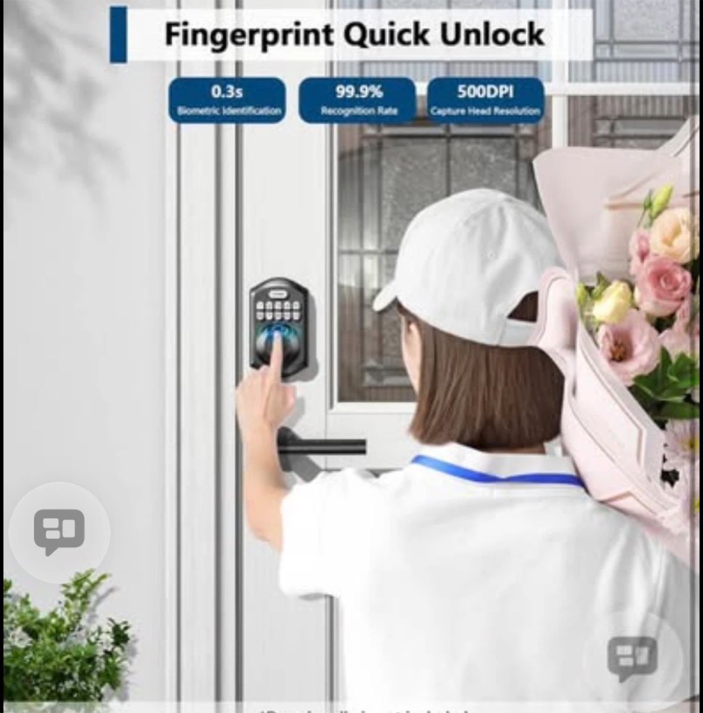 TECHO Smart Door Lock with Fingerprint and Keypad - photo 3