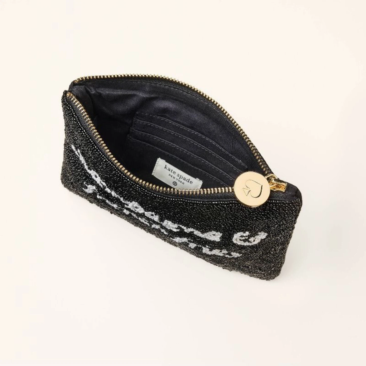 Kate Spade "Champagne & French Fries" Beaded Clutch Pouch - photo 3