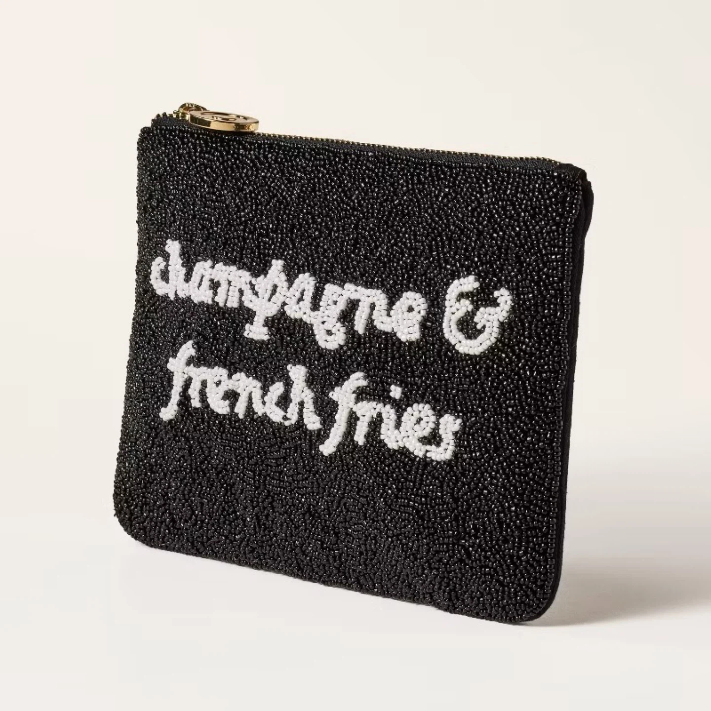 Kate Spade "Champagne & French Fries" Beaded Clutch Pouch - photo 2