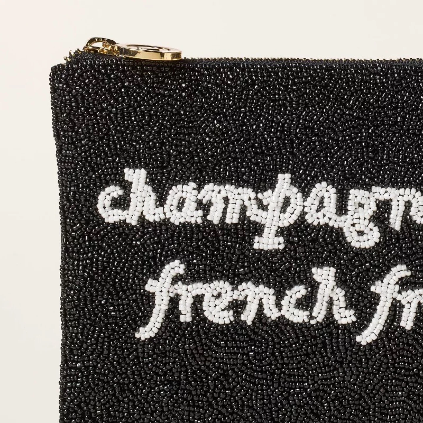 Kate Spade "Champagne & French Fries" Beaded Clutch Pouch - photo 4