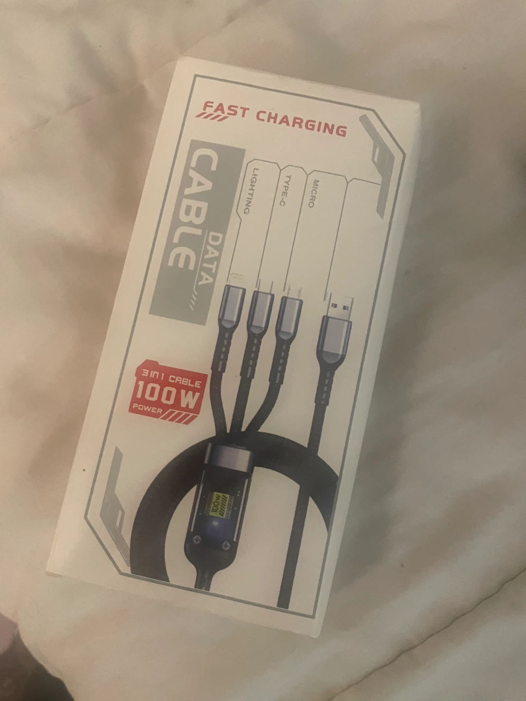 3-in-1 Fast Charging Cable - 100W