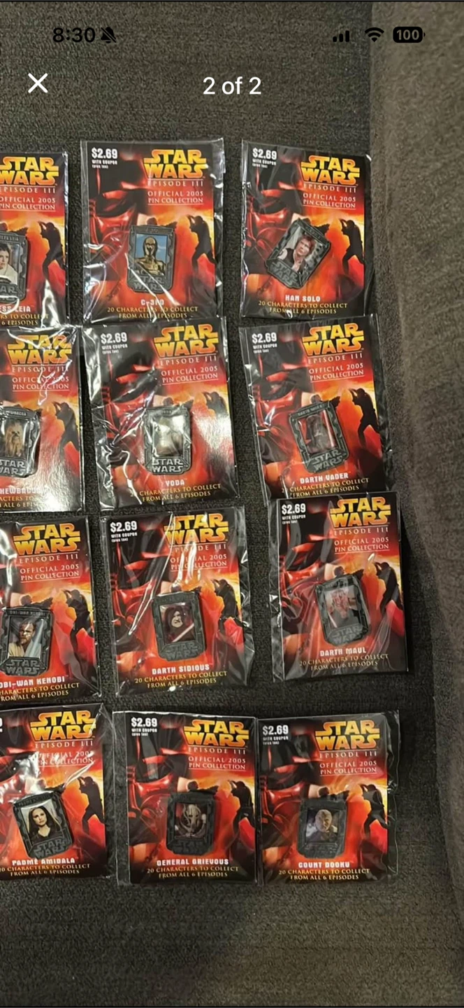 Star Wars Episode III Official 2005 Pin Collection - photo 2