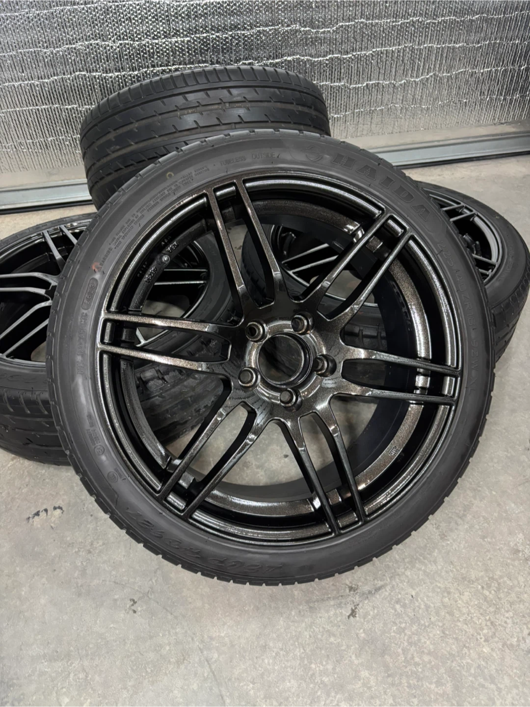 Alkatec rims with tires - 5x112 18 inch