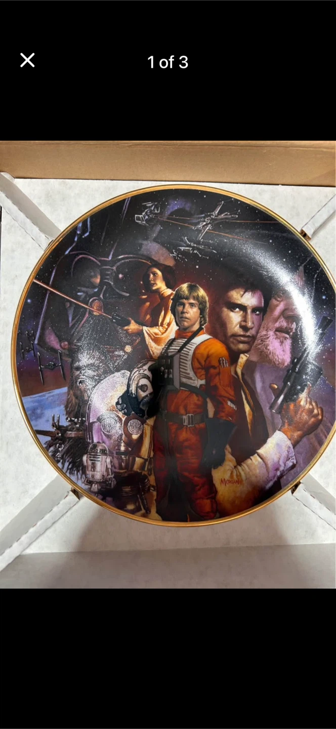 The Hamilton Collection Star Wars Trilogy Decorative Plate