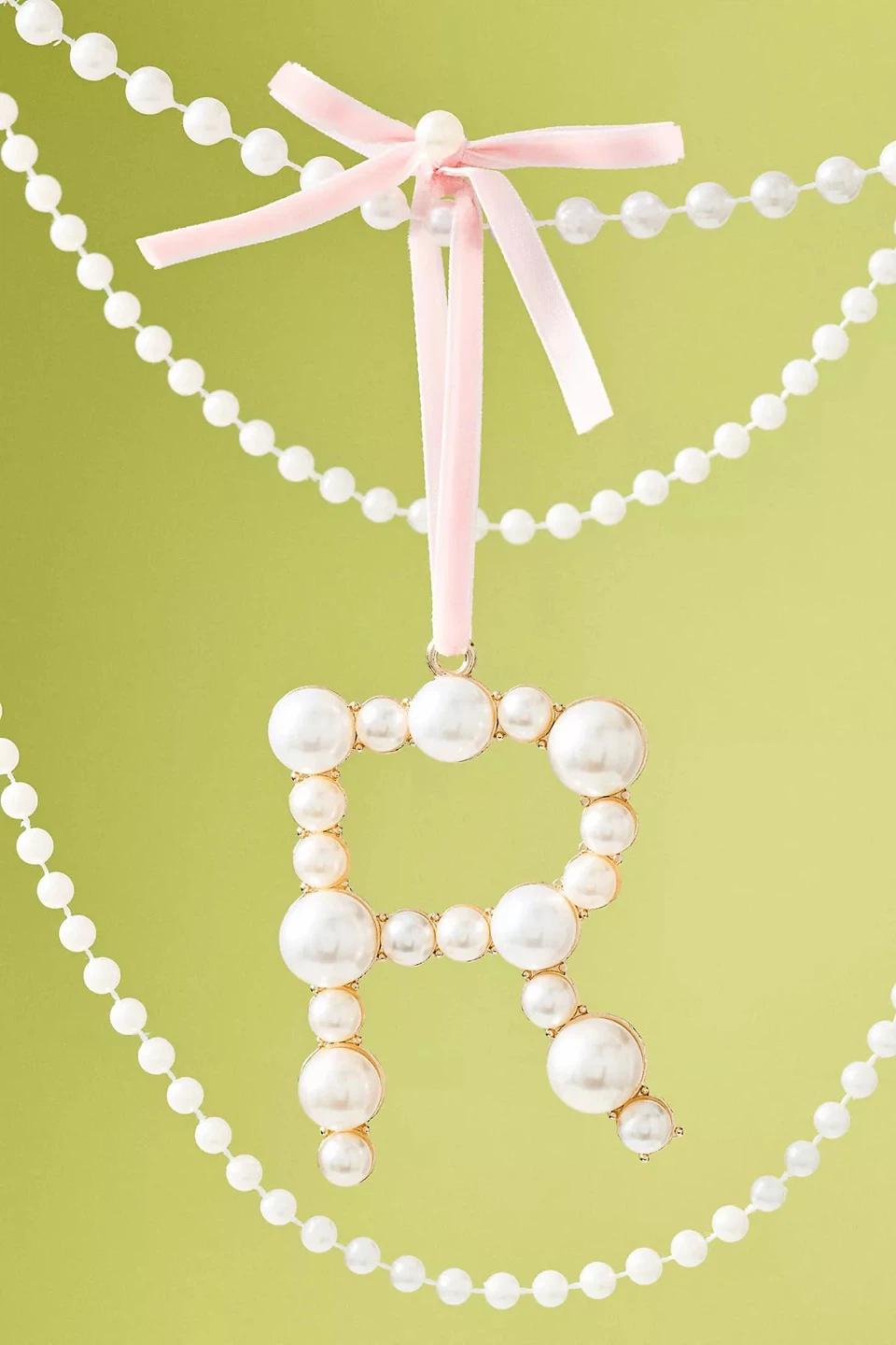 NEW Anthropologie Pearl Initial Ornament "N" - photo 5