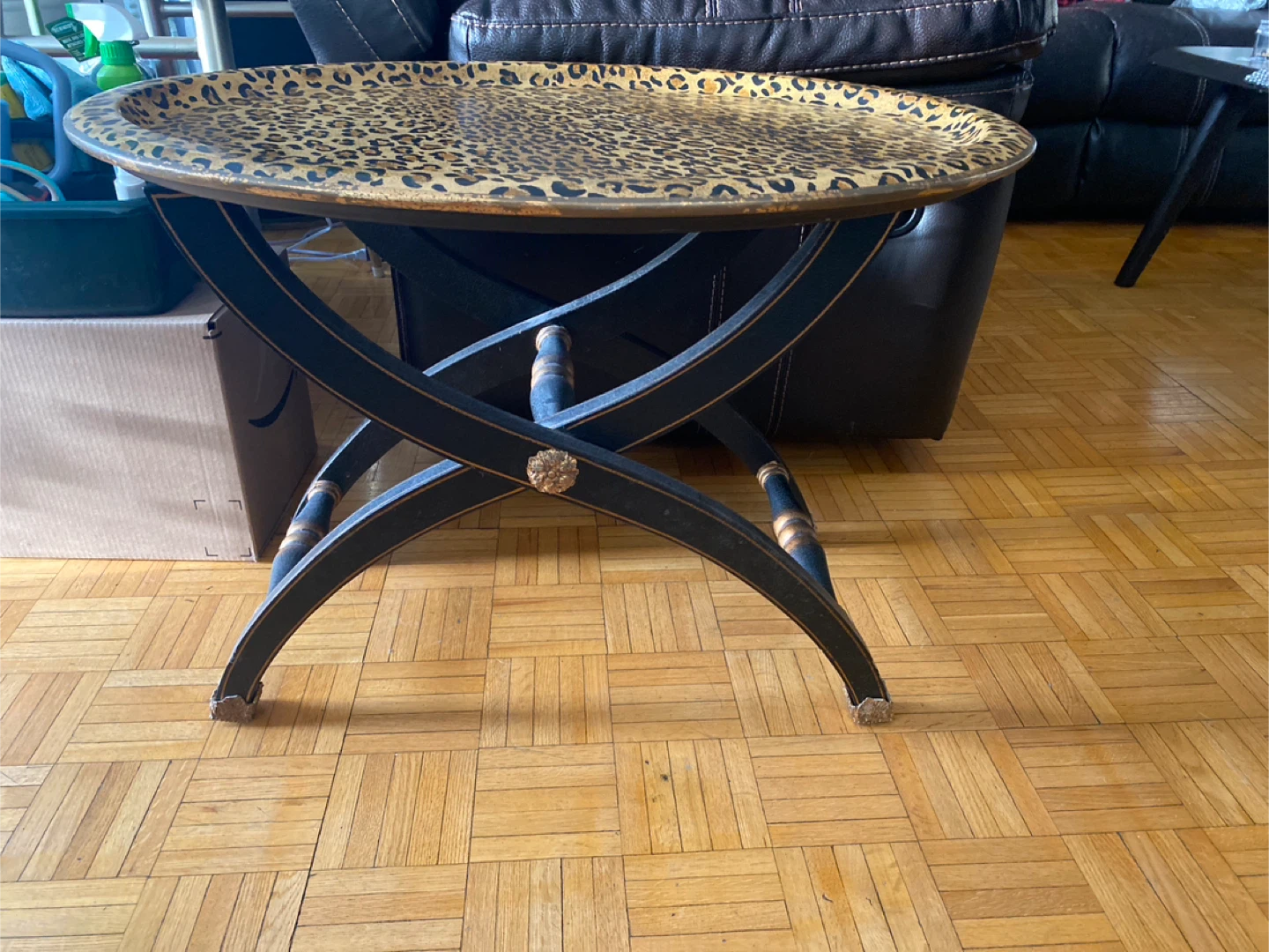 Leopard Print Tray Table - photo 2