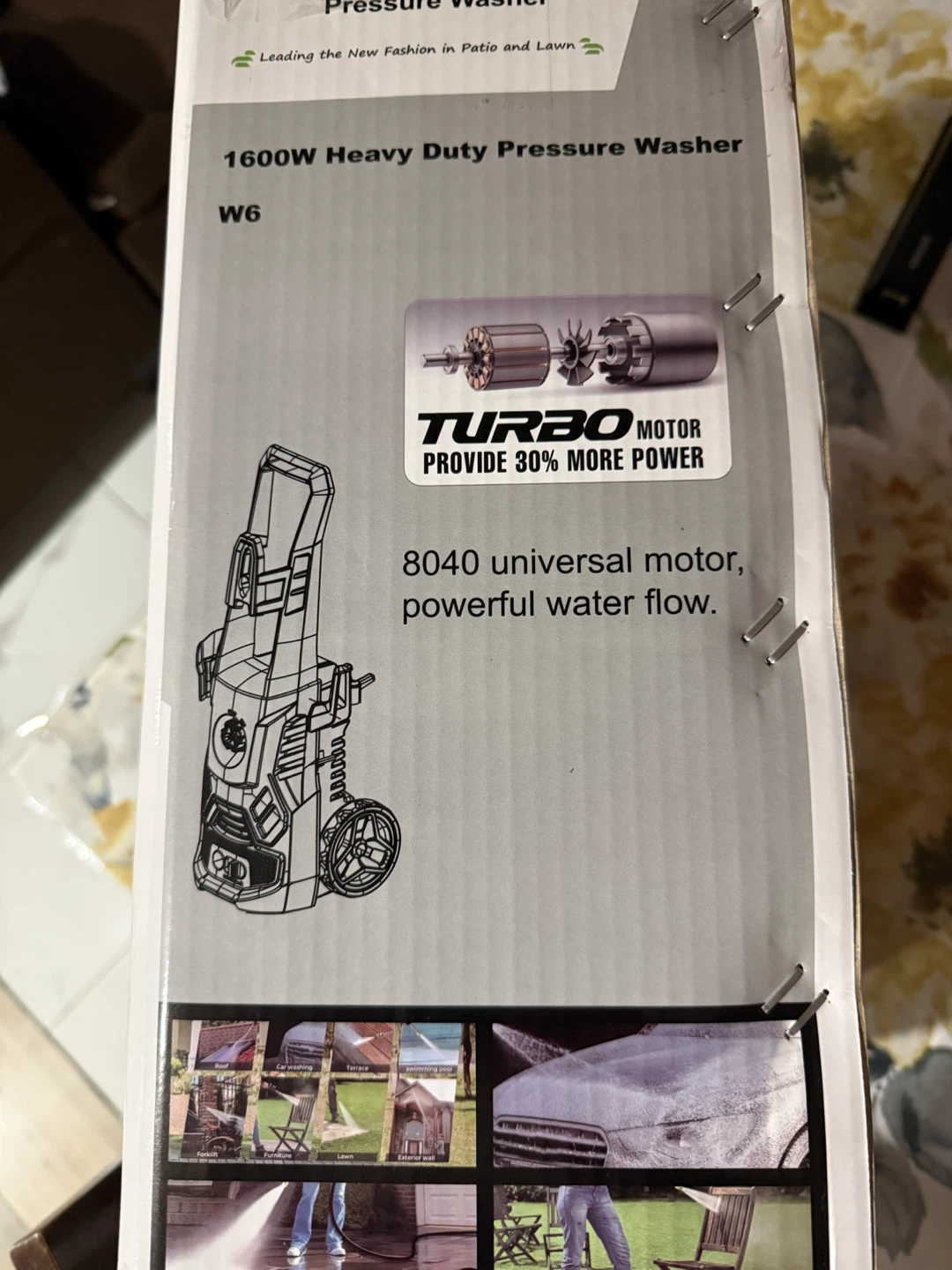 1600W Heavy Duty Electric Pressure Washer - photo 3