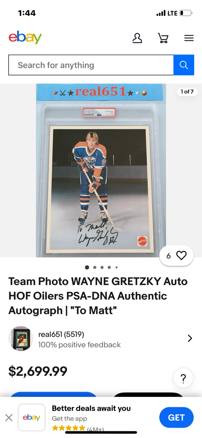 Wayne Gretzky Autographed Edmonton Oilers Photo - photo 3