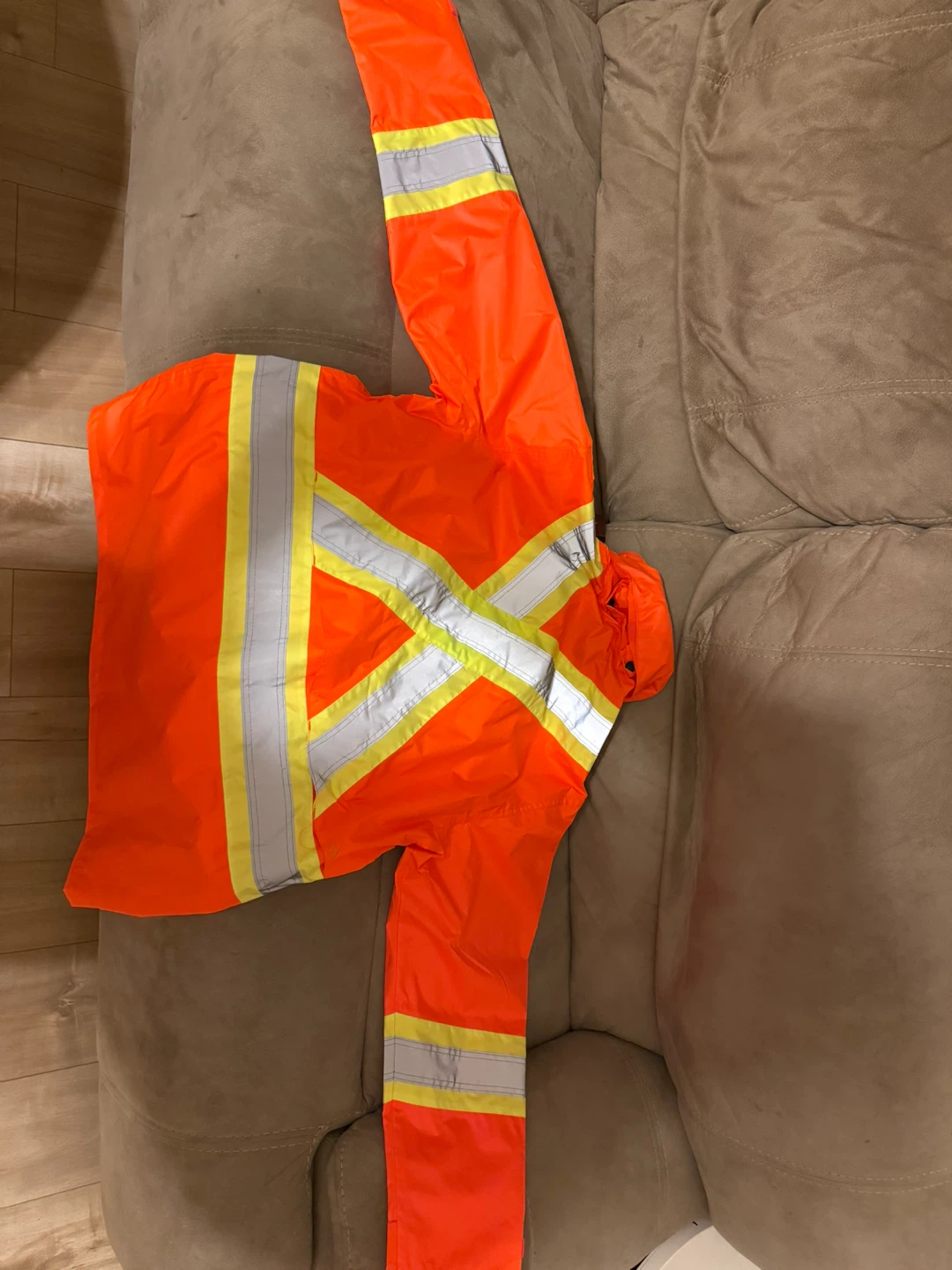 Pioneer Hi-Viz Waterproof Safety Rainwear Jacket L/G Orange - photo 4