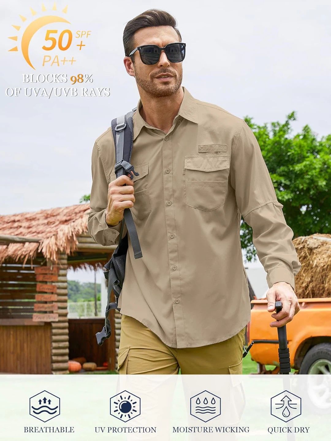 Mens Safari Shirts Long Sleeve - photo 5