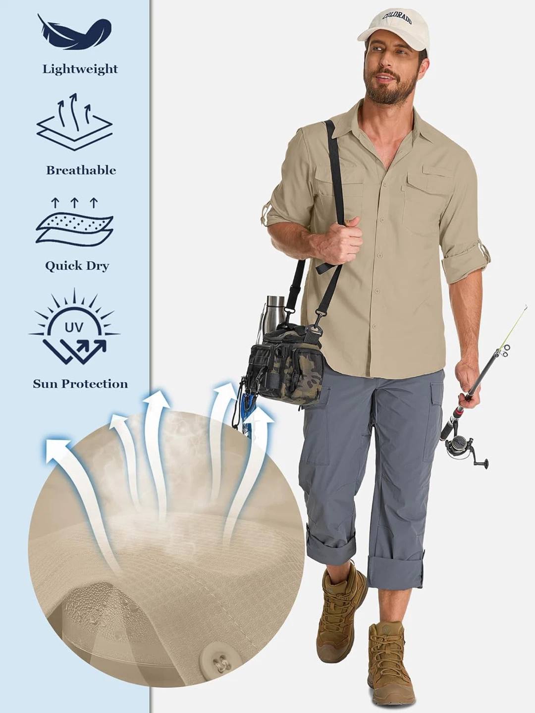 Mens Safari Shirts Long Sleeve - photo 4