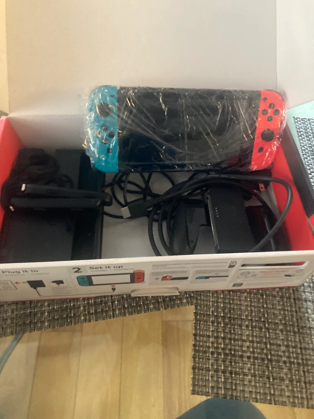 Nintendo Switch Console with Blue and red Joy-Cons - photo 3