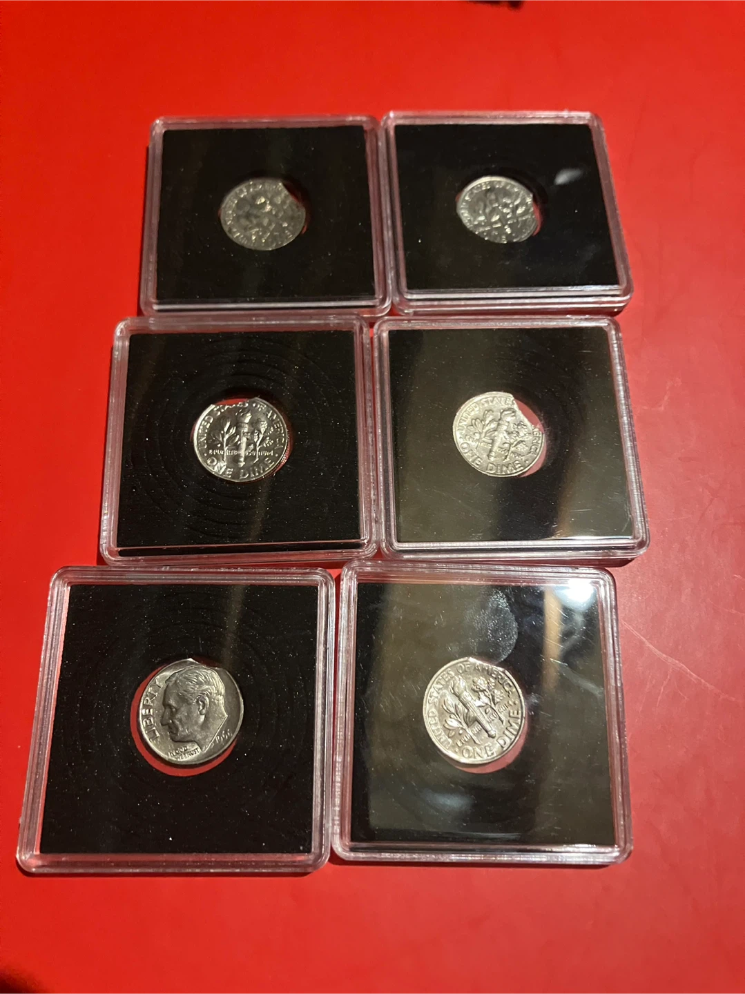 Collection of 6 US Dimes with Errors and Scarce Dates - photo 2